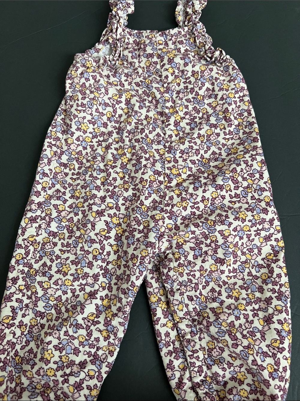 GAP Floral Print Pink Lavender Yellow Romper One-Piece